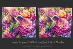 Animal Tumbler Wrap, Hummingbird Flowers Tumbler Wrap, t23 Product Image 3