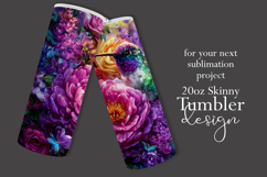 Animal Tumbler Wrap, Hummingbird Flowers Tumbler Wrap, t24 Product Image 2