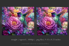 Animal Tumbler Wrap, Hummingbird Flowers Tumbler Wrap, t24 Product Image 3