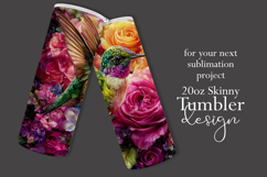 Animal Tumbler Wrap, Hummingbird Flowers Tumbler Wrap, t26 Product Image 2