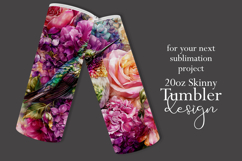 Animal Tumbler Wrap, Hummingbird Flowers Tumbler Wrap, t27 Product Image 2
