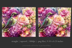 Animal Tumbler Wrap, Hummingbird Flowers Tumbler Wrap, t27 Product Image 3