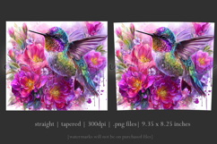 Animal Tumbler Wrap, Hummingbird Flowers Tumbler Wrap, t8 Product Image 3