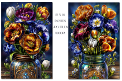 Floral Backgrounds, 12x18 Beautiful Flower Backgrounds, s2 Product Image 2