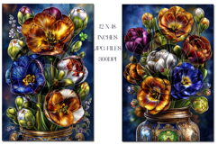 Floral Backgrounds, 12x18 Beautiful Flower Backgrounds, s3 Product Image 2