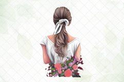 Beautiful Girl Watercolor Sublimation Clipart Product Image 4