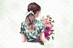 Beautiful Girl Watercolor Sublimation Clipart Product Image 5