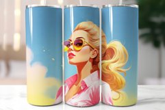 Pink Tumbler Design|Blonde Girl Wearing Sunglasses Product Image 2