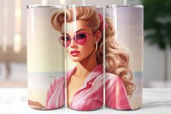 Pink Tumbler Design|Blonde Girl Wearing Sunglasses Product Image 2