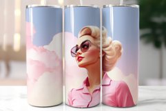 Pink Tumbler Design|Blonde Girl Wearing Sunglasses Product Image 3