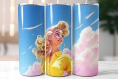 Pink Tumbler Design|Blonde Girl Wearing Sunglasses Product Image 5