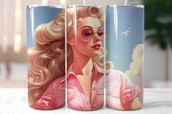 Pink Tumbler Design|Blonde Girl Wearing Sunglasses Product Image 5