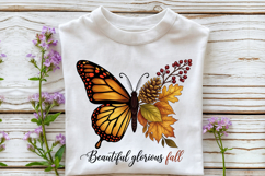 Beautiful Glorious Fall Butterfly PNG Product Image 2