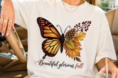 Beautiful Glorious Fall Butterfly PNG Product Image 3