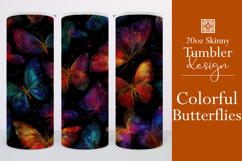 Animal Tumbler Wrap, Colorful Butterflies Tumbler Wrap, t11 Product Image 1
