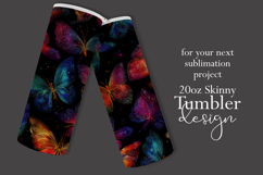 Animal Tumbler Wrap, Colorful Butterflies Tumbler Wrap, t11 Product Image 2