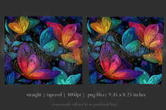 Animal Tumbler Wrap, Colorful Butterflies Tumbler Wrap, t4 Product Image 3