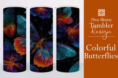 Animal Tumbler Wrap, Colorful Butterflies Tumbler Wrap, t5 Product Image 1