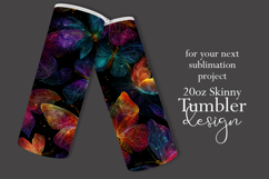 Animal Tumbler Wrap, Colorful Butterflies Tumbler Wrap, t8 Product Image 2