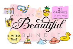 Beautiful Graphic Pack 24 Summer AI SVG PNG Product Image 1