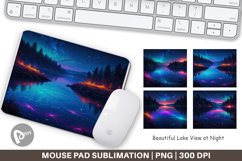 Mouse Pad Beautiful Lake at Night Product Image 1
