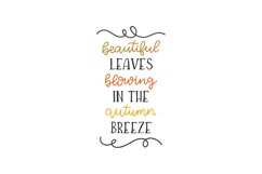 Beautiful Leaves Blowing In The Autumn Breeze Product Image 1