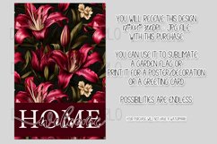 Magenta Pink Lily Flowers 12x18 Welcome Home Garden Flag Product Image 2
