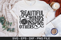 Autism Awareness SVG Design - Beautiful minds inspire other Product Image 4