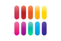 Beautiful multicolor gradient collection vector Product Image 1