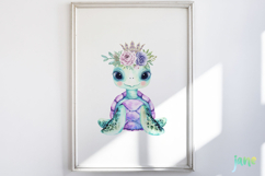 Beautiful Sea Turtles PNG Bundle Clipart Product Image 6