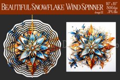 Snowflake Wind Spinner, Winter Season Wind Spinner, d12 Product Image 1
