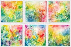 Spring Watercolor Backgrounds, Spring 15x15 Watercolor Paper Product Image 3