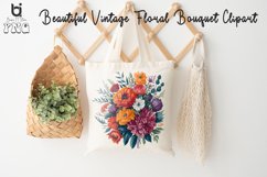 Beautiful Vintage Floral Bouquet Clipart, Mug Sublimation Product Image 7