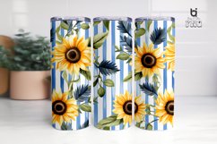 Beautiful Sunflower Pattern Sublimation Tumbler Design Product Image 11