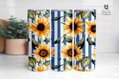 Beautiful Sunflower Pattern Sublimation Tumbler Design Product Image 5