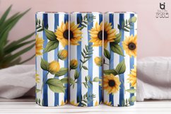 Beautiful Sunflower Pattern Sublimation Tumbler Design Product Image 6