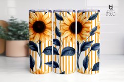 Beautiful Sunflower Pattern Sublimation Tumbler Design Product Image 7