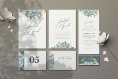 beautiful wedding card invitation with roses flower Product Image 1