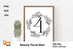 Beauty Floral Mon Monogram Product Image 1