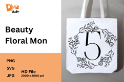 Beauty Floral Mon Monogram Product Image 1