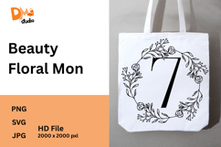Beauty Floral Mon Monogram Product Image 1
