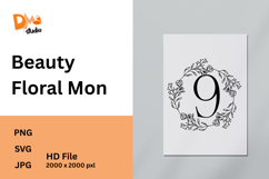 Beauty Floral Mon Monogram Product Image 1