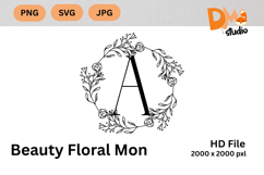 Beauty Floral Mon Monogram Product Image 1