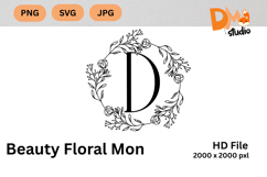 Beauty Floral Mon Monogram Product Image 1