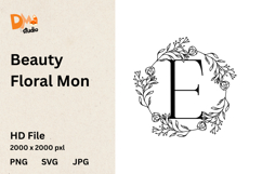 Beauty Floral Mon Monogram Product Image 1