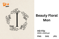 Beauty Floral Mon Monogram Product Image 1