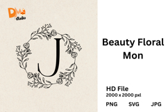 Beauty Floral Mon Monogram Product Image 1