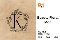 Beauty Floral Mon Monogram Product Image 1