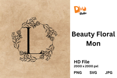 Beauty Floral Mon Monogram Product Image 1