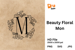 Beauty Floral Mon Monogram Product Image 1